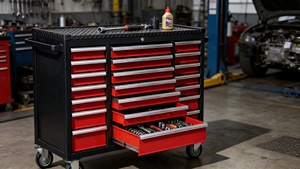 Nuovo Carrello Portaoggetti in Acciaio Resistente YA YAV-024 con 21 Cassetti, Capacità di Carico 500kg, OEM/ODM Disponibile, Garanzia di 3 Anni - Product Image 3