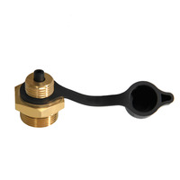 Conector de prueba roscado macho de latón B366 para sistemas de freno de camiones, remolques y autobuses de servicio pesado