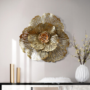 Décoration <span class=keywords><strong>Murale</strong></span> Métallique 3D Luxe Léger, Art Déco <span class=keywords><strong>en</strong></span> <span class=keywords><strong>Fer</strong></span> Naturel pour Salon et Maison, Design Suspendu - Product Image 4