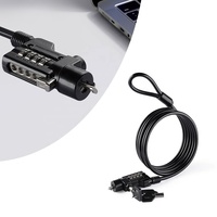 Câble de sécurité antivol durable pour ordinateur portable, avec goupille standard et câble en acier, pour distributeurs d'ordinateurs