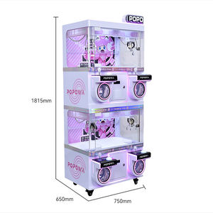 تصميم جديد لآلة ألعاب الأركيد التجارية الدائرية لـ 4 لاعبين، جهاز اختبار المهارات مع 4 مخالب صغيرة - Product Image 4