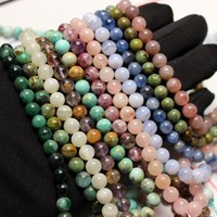 Perles en pierre naturelle, perles de guérison en cristal, perles rondes en pierre naturelle de 6 mm à 10 mm pour la fabrication de bijoux, prix d'usine