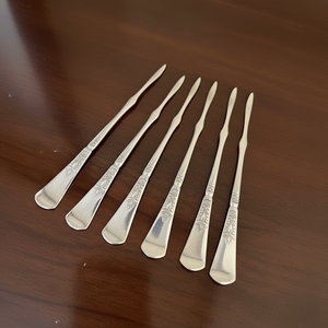 Pics à olives en acier inoxydable de qualité supérieure Brochettes en métal réutilisables Outils de cuisine élégants pour bar - Product Image 1