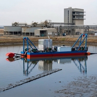 Bateau de nettoyage de sédiments industriels, bateau de nettoyage de résidus, pompe submersible