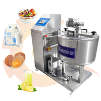 Pasteurisateur par lots entièrement automatisé Réservoir de pasteurisation en acier inoxydable Petit équipement de pasteurisation du lait à vendre