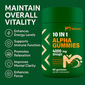 10 En 1 True Alpha Shilajit Gummies 4000mg Himalayan Alpha Gummies con Ashwagandha Maca Root & Tongkat Ali para hombres Energy Boost - Product Image 6
