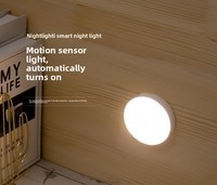 Mini-lampe LED de nuit à détecteur de mouvement pour chambre, maison, cuisine, armoire, rechargeable, sans fil, design européen