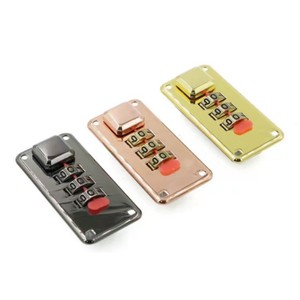 Serrure à <span class=keywords><strong>code</strong></span> de sécurité en alliage de <span class=keywords><strong>zinc</strong></span> brillant de haute qualité, boîte à bijoux, serrure à combinaison à 3 chiffres - Product Image 4