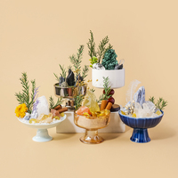Cuenco de la Abundancia de Cristales Naturales Mixtos en Bruto con Pedestal de Cerámica, Adorno de Mesa de Piedras Preciosas Curativas, Decoración Feng Shui para el Hogar