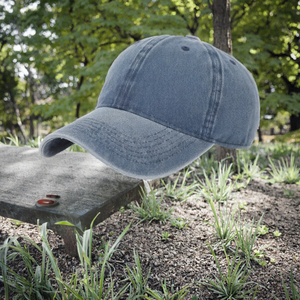 Gorra de béisbol unisex vintage de algodón lavado con logo personalizado al por mayor, gorra de camionero ajustable, gorra deportiva teñida y desgastada, gorra de papá en blanco. - Product Image 3