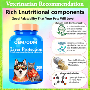 AINA Pets Tabletas para la Salud del Hígado y el Sistema Inmunitario para <span class=keywords><strong>Perros</strong></span> y Gatos - <span class=keywords><strong>Complejo</strong></span> de Vitamina <span class=keywords><strong>B</strong></span>, Silimarina, S-Adenosilmetionina, Absorción Rápida - Product Image 3