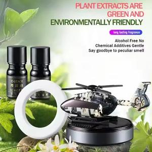 KT Car Solar Airplane Air Freshener Solar Helicopter <b>Interior</b> <b>Accessories</b> Trim Propeller Rotary Perfume Diffuser Deodorant - Product Image 3
