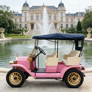 Carro de golf eléctrico clásico <span class=keywords><strong>retro</strong></span> de 5 plazas, 48V 5KW, para <span class=keywords><strong>alquiler</strong></span> en bodas, venta al por mayor - Product Image 5