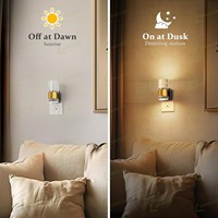 Veilleuse LOHAS à changement de couleur RGB, 3 niveaux de luminosité réglables, lampes de chevet modernes pour chambre à coucher