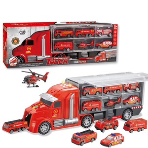 Camión de Juguete de Aleación Fundida a Presión, Marca <span class=keywords><strong>COMBUY</strong></span>, Contenedor de Almacenamiento, Gran Transporte Inercial, Juguete Educativo con Control Remoto, EN71 - Product Image 3