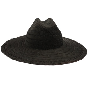 Chapeaux de paille de sauveteur personnalisés de haute qualité avec logo, protection solaire, pour l'extérieur, la plage, style western, pour hommes et femmes - Product Image 2