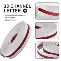 Lettre de canal 3D matériel fait à la main avec couleur noir blanc rouge vert jaune pour mots publicitaires épaisseur 0.8mm