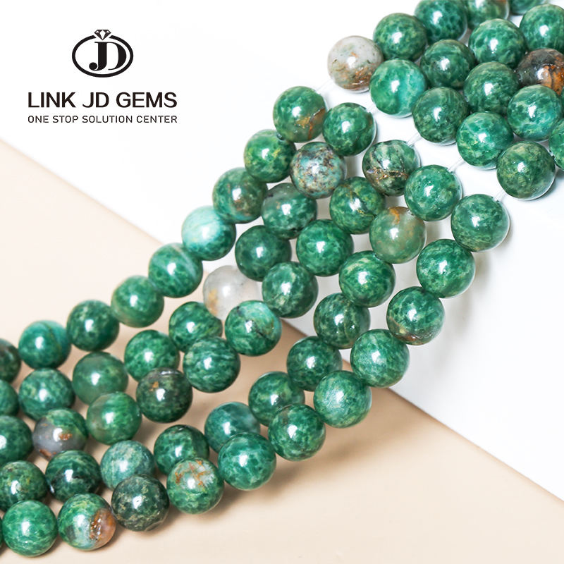 Wholesale Natural African Green Jade Stone Beads for Jewelry