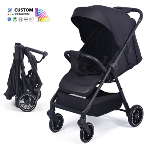Cochecito de Bebé al por Mayor OEM ODM con Plegado Automático, Estructura de Acero, Respaldo Reclinable, Ruedas EVA de 6/8 Pulgadas - Product Image 2