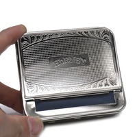Boîte de rangement en métal pour machine à rouler le tabac, pour rouleaux de cigarettes de 70 mm, accessoires pour fumer le tabac
