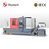 Torno CNC de bancada inclinada de alta velocidad y un solo husillo horizontal de servicio pesado BR570 para sistema de control en procesamiento de metales