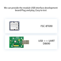 Module BLE mini programmable Feasycom FSC-BT690 DA14531 ultra mini Bluetooth 5.1 ultra basse consommation UART/I2C/SPI/ADC/PWM SoC