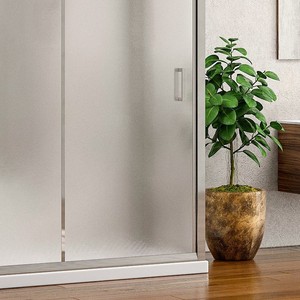 Kamalu K410NS Cabina de ducha 90x140x90 Puertas corredizas de vidrio opacas para dormitorio Hotel Villa Marco de aluminio de 6mm y 10mm de espesor - Product Image 5