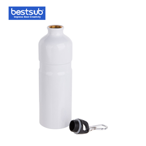 sublimación en blanco de la prensa del calor de la Botella de agua 750ml de aluminio de la Botella de agua termo flaca vasos con - Product Image 4