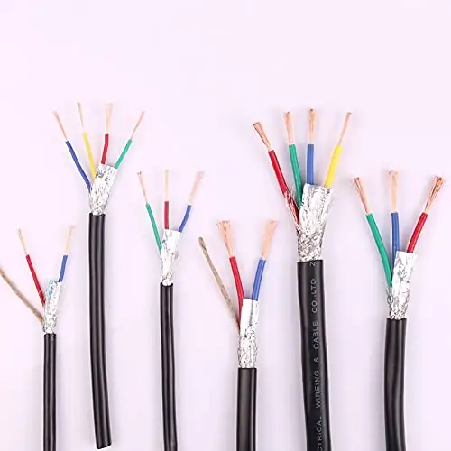 RVVP kabel kontrol sinyal berpelindung, kawat 2-core 3-core 4-core 5-core * 0.3 0.75 1.5 2.5 persegi RVVP