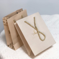Sac cadeau personnalisé de luxe au détail avec logo pour boutique parfum/bougie/bijoux emballage pour les promotions