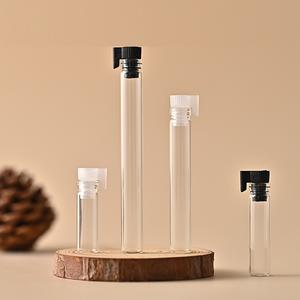 Mini bouteille de parfum veine d'argent 0.5-3ML <span class=keywords><strong>Tube</strong></span> à <span class=keywords><strong>essai</strong></span> mince Solution de stock bouteille de parfum <span class=keywords><strong>bouchon</strong></span> à vis d'étanchéité en liège poli - Product Image 1