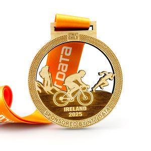 Medalla y Trofeo de Madera para Souvenir, Medalla Deportiva con Logotipo Fundido, Insignia con Cinta, Impresión UV, Portátil - Product Image 3