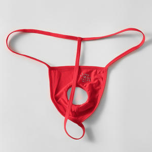 カスタマイズされたロゴメンズセクシー通気性クイックドライソフトナイロンローライズフロントオープンペニスホール<span class=keywords><strong>G</strong></span>ストリングトーン - Product Image 2