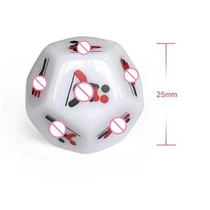 Набор из 6 акриловых 12-гранных кубиков для взрослых с эротическими позами для ролевых игр (SM) - Product Image 4