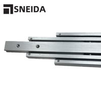 Glissières télescopiques industrielles robustes en aluminium anti-corrosion de 80 mm, capacité de charge de 300 kg, à extension complète, pour cuisine et salle à manger