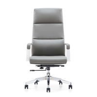 Fauteuil de direction ergonomique contemporain de luxe en cuir synthétique avec massage, pivotant et inclinable, cadre en bois