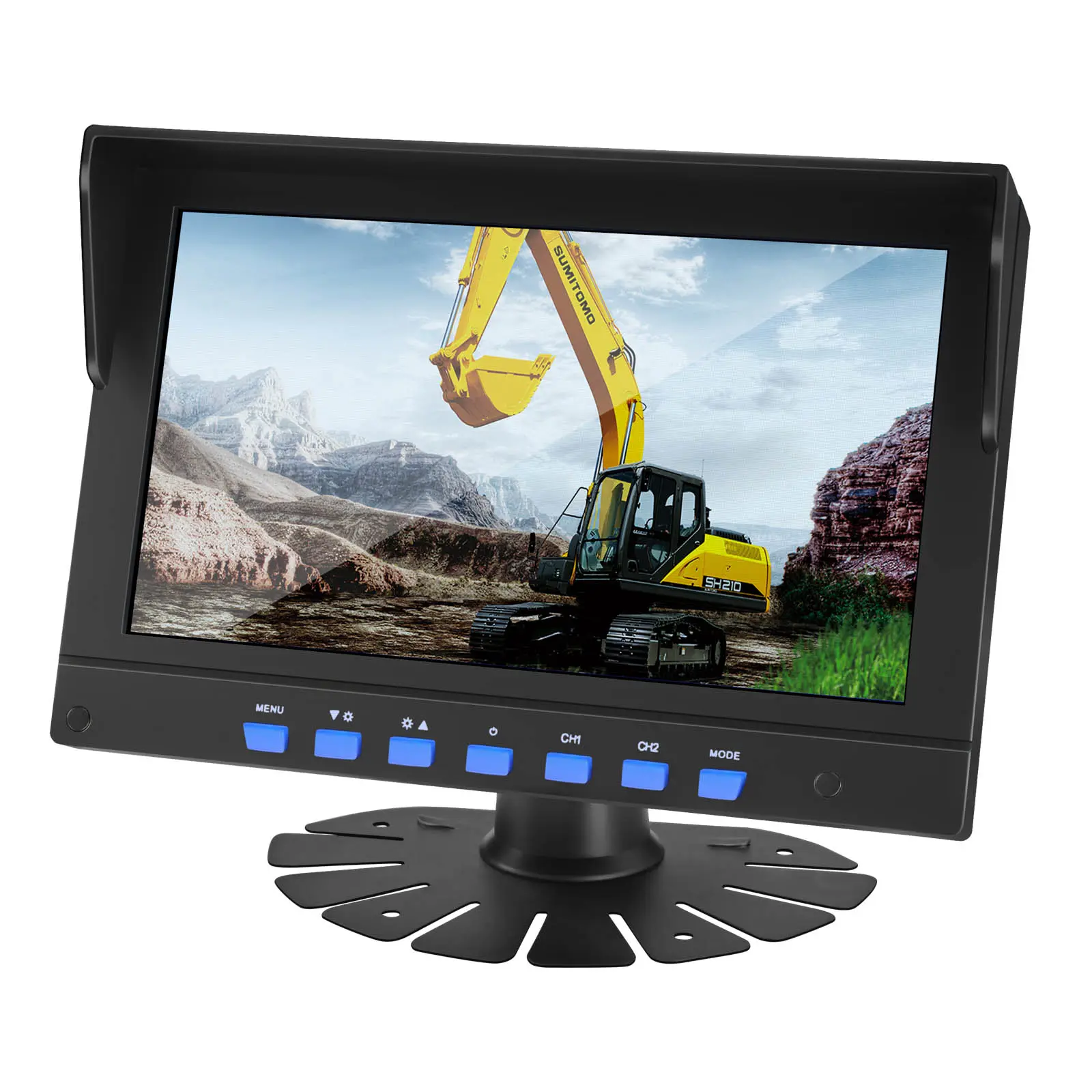 7 inch TFT Full Color portable remote rearview digital side view Monitor Display car monitores for truck bus