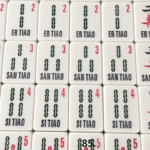 Oferta Especial: Fichas de Mahjong Americanas de Melamina con Procesamiento Personalizado, Fichas de Mahjong para Viajar, Jugar y Regalar - Product Image 3