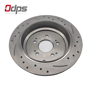 31369-16 Disco de freno ventilado ranurado perforado delantero y trasero Pasajero de fórmula de cerámica de 233mm para automóvil Silencioso Durable y sin polvo - Product Image 6