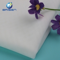 Tulle en maille de haute qualité, blanc de mariée, pour robe de mariée, tissu d'ameublement, 30D, doux, 100% nylon, respirant, très léger