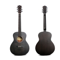 Hot in Stock Deviser Guitar 36 Inch LS-130TBK Matte Good Quality Acoustic Guitar for Beginners for Wholesale