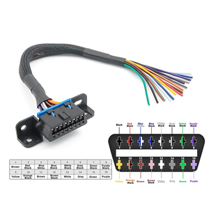 9ピントラックプラグ診断テストケーブルJ1939-9pinオープンワイヤPTFE断熱材付き電子自動車機械用途 - Product Image 6