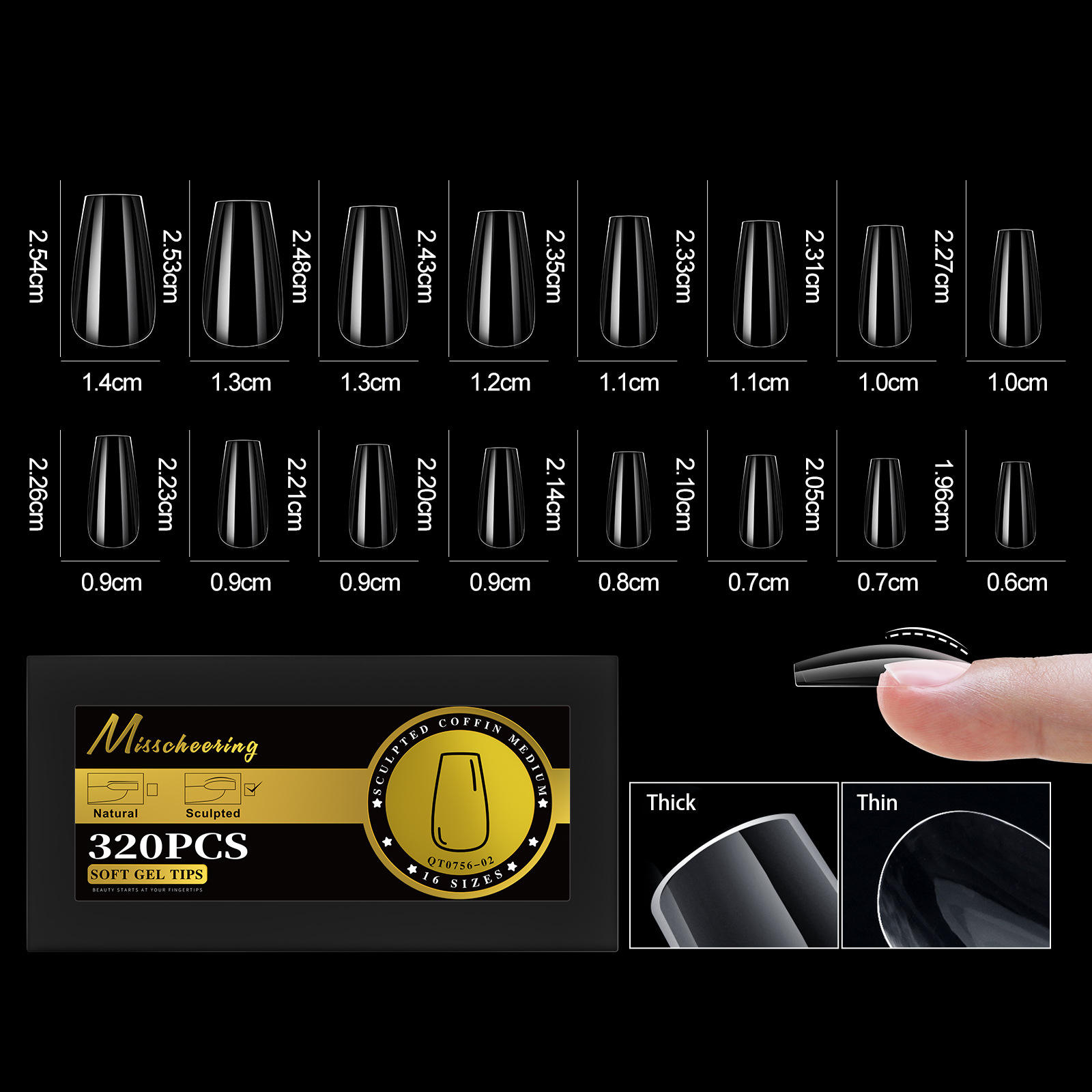 Clous d'arc européens et américains 02320pcs-m code