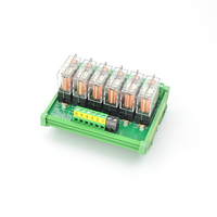 Module de relais d'interface 6 canaux 1NO+ 1NC à montage sur rail DIN G2R-1-E 16A ENTRÉE 12V Compatible PNP NPN Encapsulé dans de l'époxy