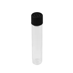 ПЭТ-бутылочка 22*98 мм 22*115 мм 25*115 мм герметичная пластиковая роликовая упаковка прозрачная пластиковая трубка с крышкой с защитой от запаха