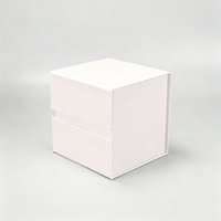 Caja de Regalo de Cartón Plegable con Asa para Velas Aromáticas Rígidas de Lujo de 8 y 10 Onzas con Logotipo Personalizado
