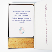Cartes d'affirmation conscientes-Cartes de motivation et d'inspiration quotidiennes pour les femmes avec support en bois
