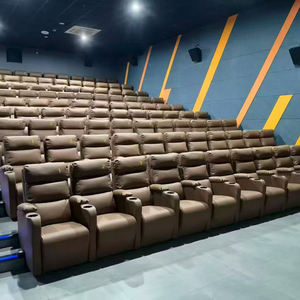 โซฟาหนังแท้คุณภาพสูงสำหรับโรงภาพยนตร์ โบสถ์ หรือใช้งานเชิงพาณิชย์ พร้อมที่วางแก้วแบบปรับเอนได้ - Product Image 5