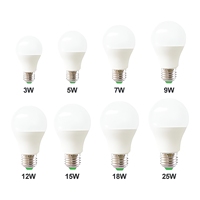 Ampoules LED en gros 3W 5W 7W A60 E27 B22, ampoules LED à haut lumen, économiques en énergie