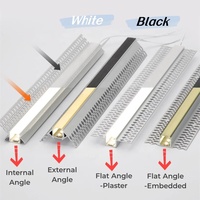 Profilé LED encastré sans cadre en aluminium anodisé pour plafond et mur en plaques de plâtre – Canal linéaire pour bande LED à encastrer